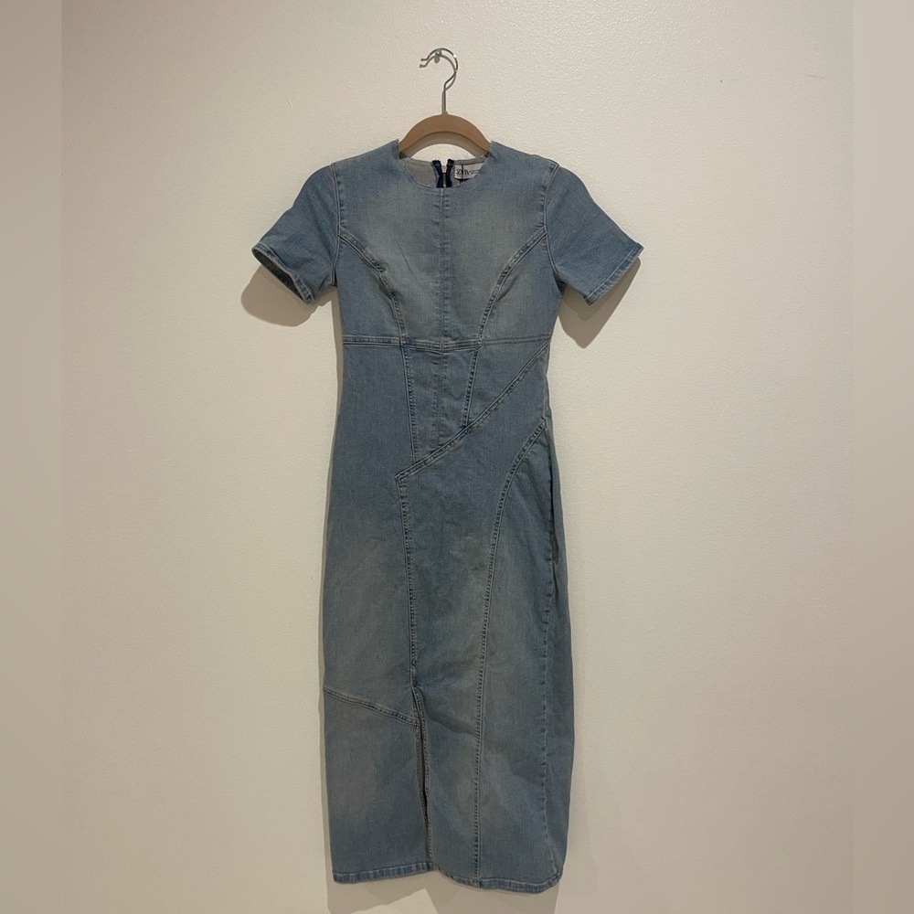 Zara Denim Maxi Dress